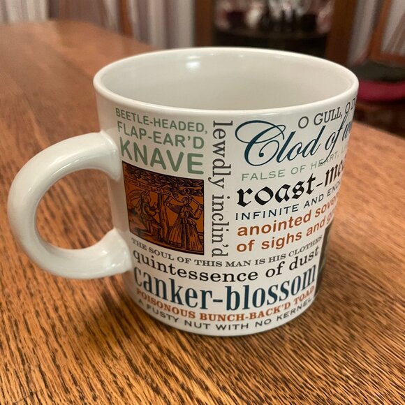 Shakespearean Insults Mug Coffee Cup by the Unemployed Philosophers Guild - Picture 1 of 7